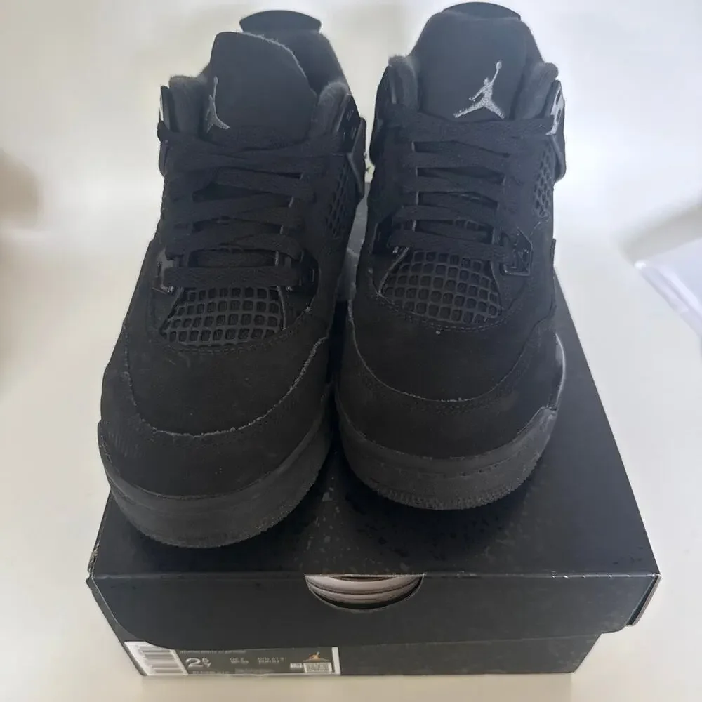 Air Jordan 4 Retro Black Cat 2.5 Y Boys Nike